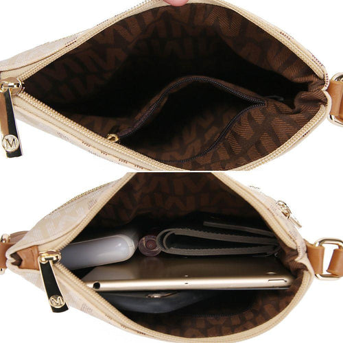 Load image into Gallery viewer, Beatrice M Signature Multi Compartments Crossbody

