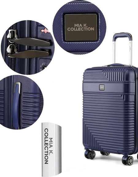 MKF Mykonos Luggage Set with Medium Carry-on and Small Cosmetic Case