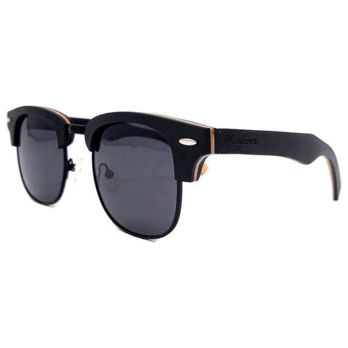 Load image into Gallery viewer, Skateboard Multi-Layer Club Sunglasses, Black Polarized Lenses
