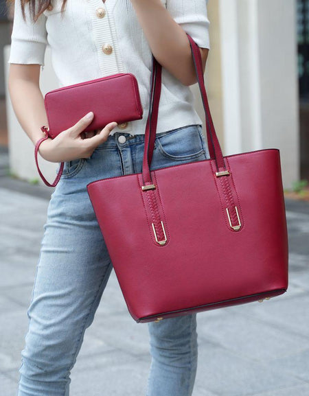 MKF Collection Mina Vegan Leather Tote and Wristlet Wallet by Mia K - A Symphony of Style and Functionality