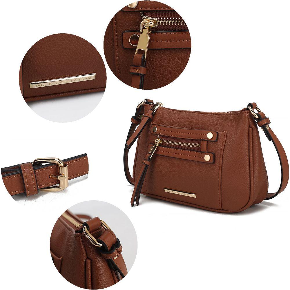 Essie Crossbody Handbag in Vegan Leather - The Sculpted Elegance of Everyday Luxury