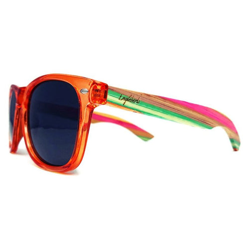 Load image into Gallery viewer, Juicy Fruit Multi-Colored Bamboo Polarized Sunglasses, Handcrafted
