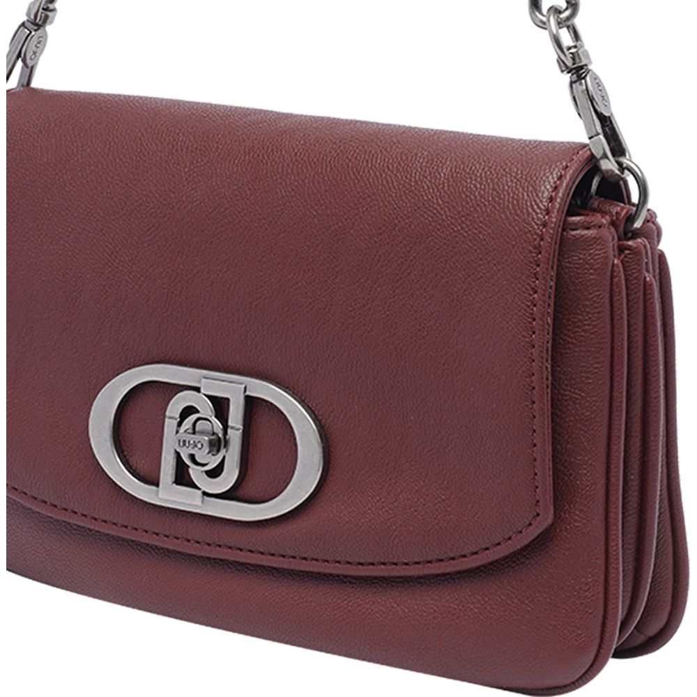 Liu Jo Bordeaux Crossbody Bag with Studs