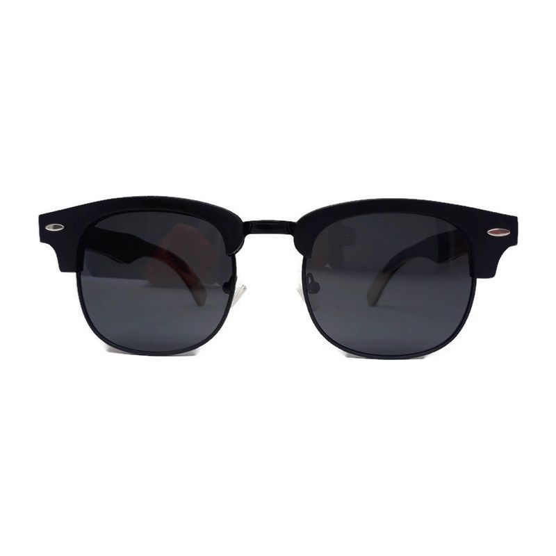 Skateboard Multi-Layer Club Sunglasses, Black Polarized Lenses