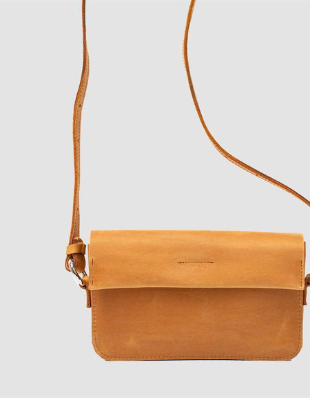 Classy Leather Shoulder Bag (Orange) - Elegance Redefined