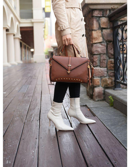 Angela Vegan Leather Women's Satchel Bag - An Exquisite Everyday Essential