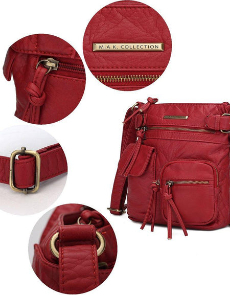 Vintage Stiella Crossbody Bag - Timeless Elegance in Faux Leather