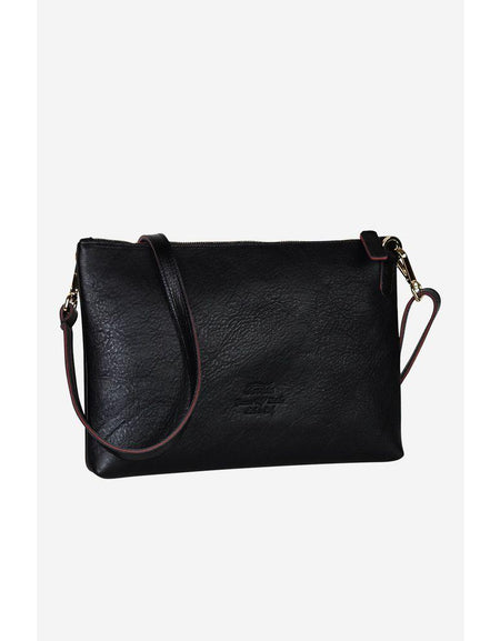 Murano Leather Shiny Bag Black