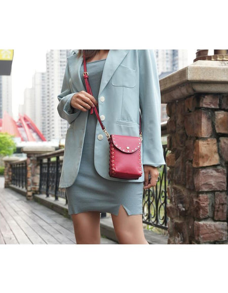 Filomena Vegan Leather Womens Crossbody - A Luxurious Statement Piece