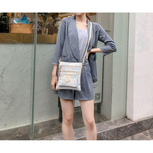 Load image into Gallery viewer, Beatrice M Signature Multi Compartments Crossbody
