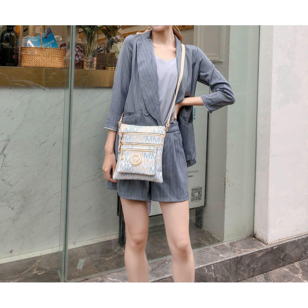 Beatrice M Signature Multi Compartments Crossbody