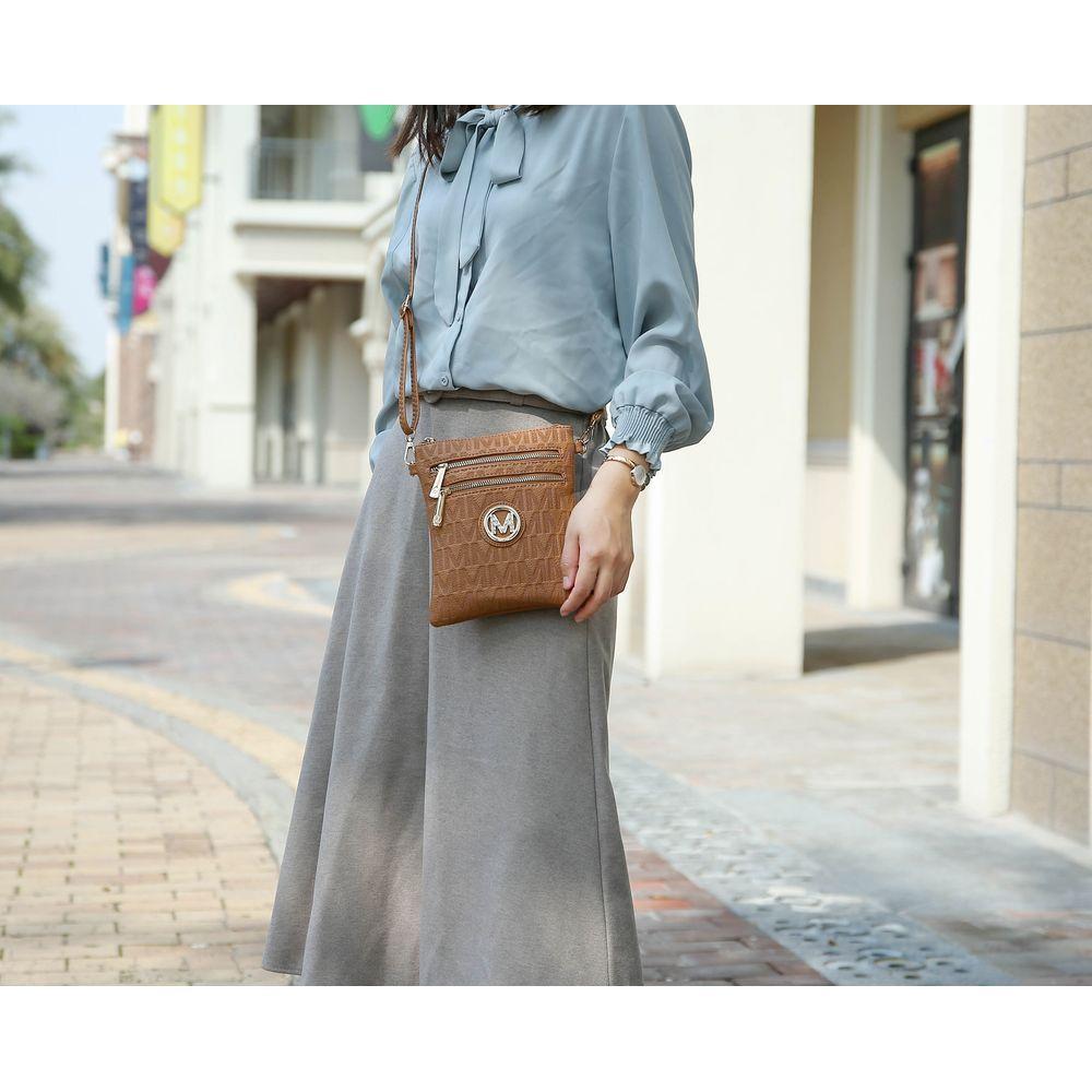 MKF Collection Andrea Milan M Signature Crossbody Bag by Mia K