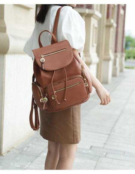 MKF Collection Ivanna Vegan Leather Women Oversize Backpack by Mia K