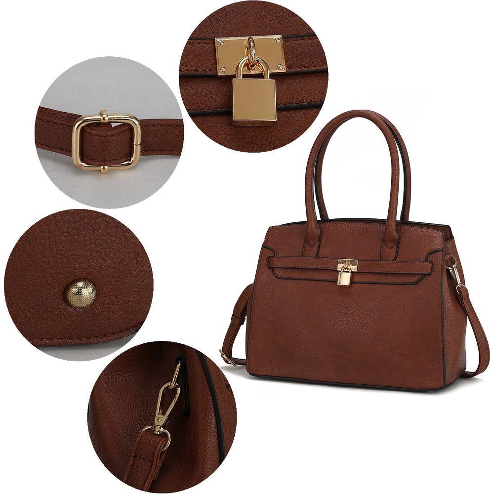 Bruna Satchel Bag with Matching Wallet – Elegance Redefined