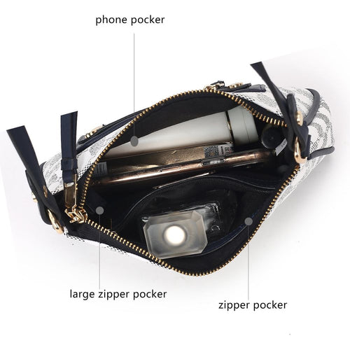Load image into Gallery viewer, MKF Collection Essie Circular Print Vegan Leather Crossbody Bag by Mia
