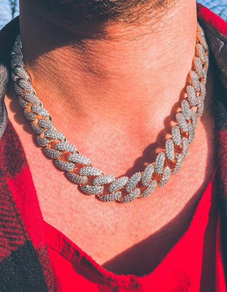 STALLION Gold 18MM CZ Cuban Chain: The Epitome of Luxury