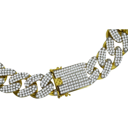 Load image into Gallery viewer, STALLION Gold 18MM CZ Cuban Chain | 961552
