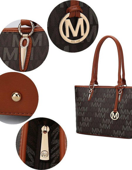 Alexy M Signature 4 PCS Set Handbag Vegan Leather Women