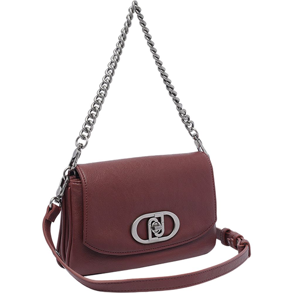 Liu Jo Bordeaux Crossbody Bag with Studs