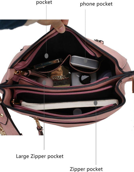 MKF Collection Yves Vegan Leather Women Hobo Bag - Timeless Elegance