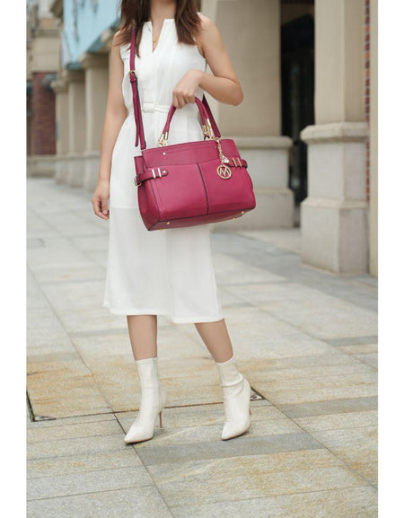 MKF Collection Tenna Vegan Leather Women Satchel Bag