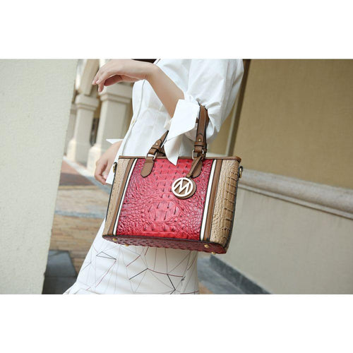 Load image into Gallery viewer, MKF Collection Lizza Croco Embossed Tote &amp; Wallet Set
