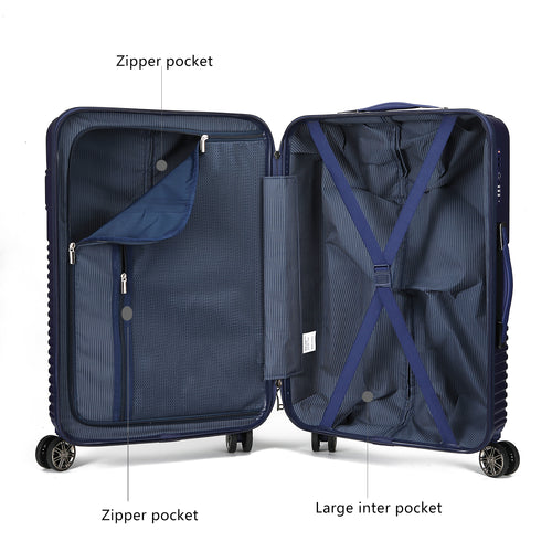 Load image into Gallery viewer, MKF Mykonos Luggage Set with Medium Carry-on and Small Cosmetic Case
