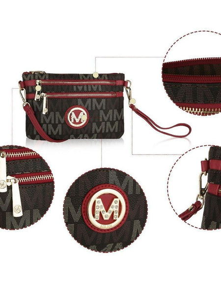 Helen Milan M Signature Crossbody Wristlet