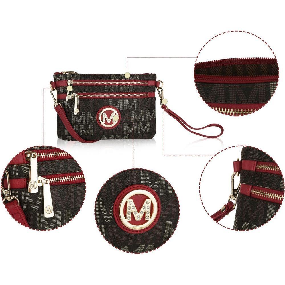 Helen Milan M Signature Crossbody Wristlet