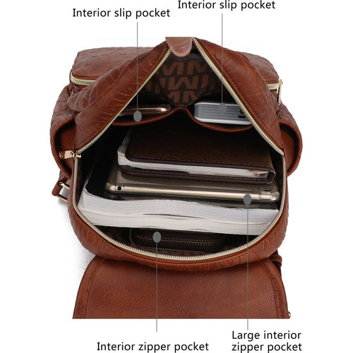 Load image into Gallery viewer, Samantha Backpack Vegan Leather Women
