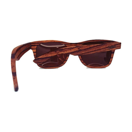 Load image into Gallery viewer, Zebrawood Full Frame Polarized Sunglasses with Case
