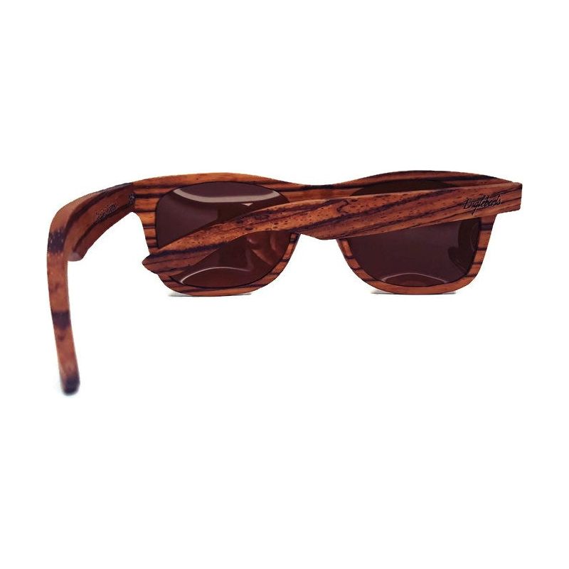 Zebrawood Full Frame Polarized Sunglasses with Case