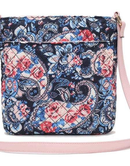 Lainey Quilted Cotton Botanical Pattern Women Crossbody
