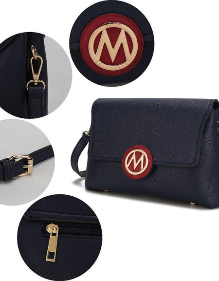 Johanna High-Quality Pebbled Vegan Leather Crossbody Bag