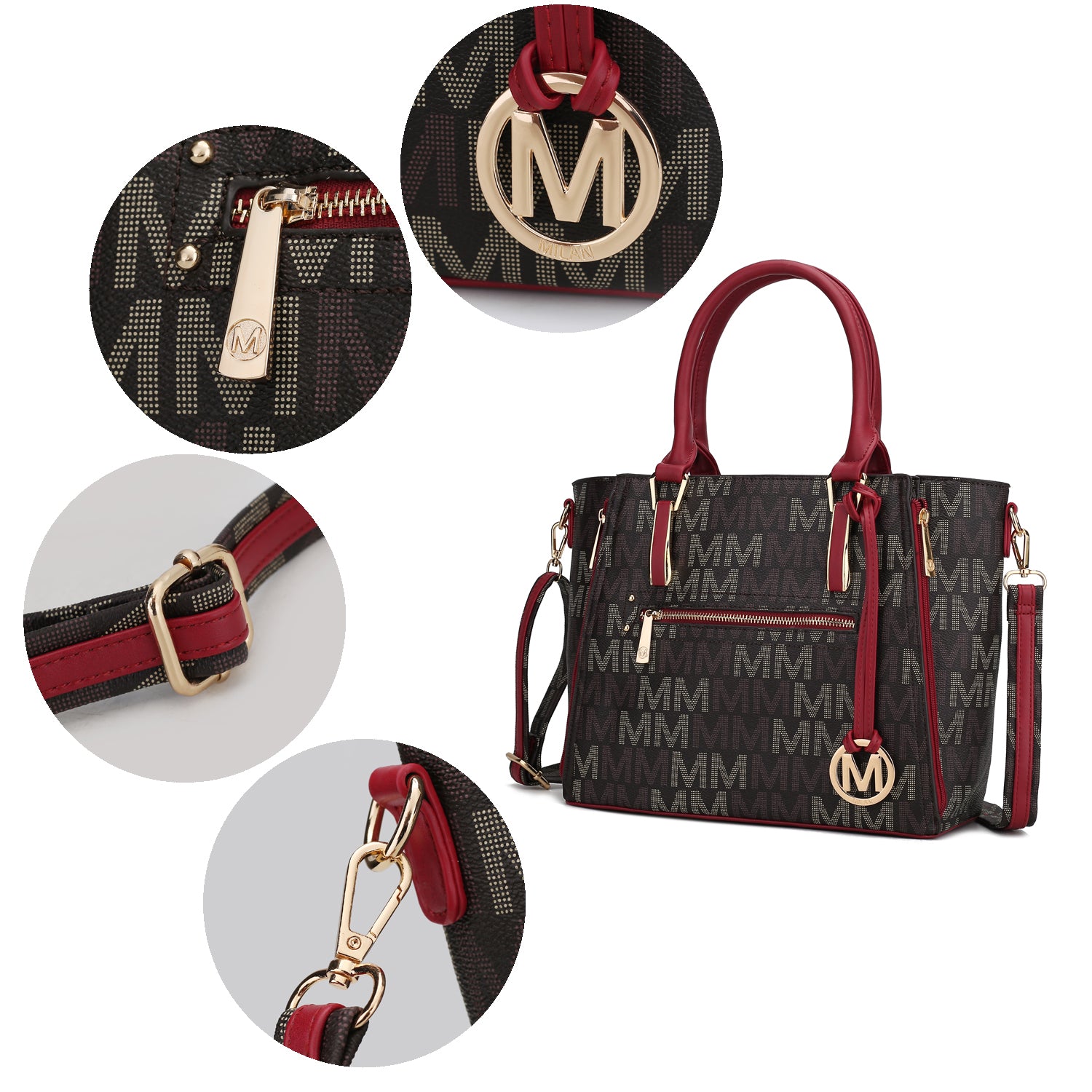 MKF Collection Siena M Signature Handbag by Mia K