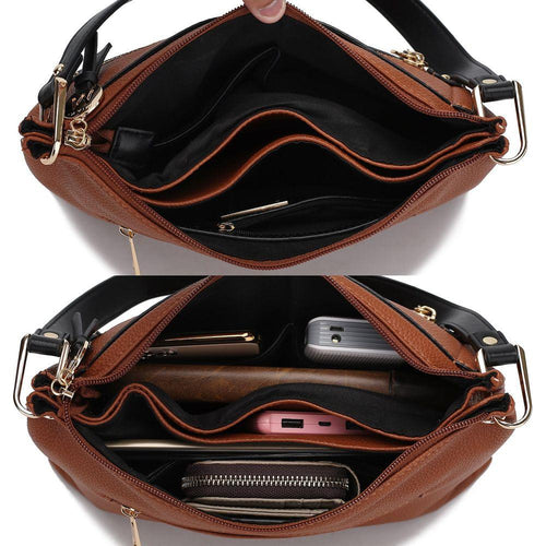 Load image into Gallery viewer, Mia K. Aliyah Crossbody - Exquisite Vegan Leather Handbag
