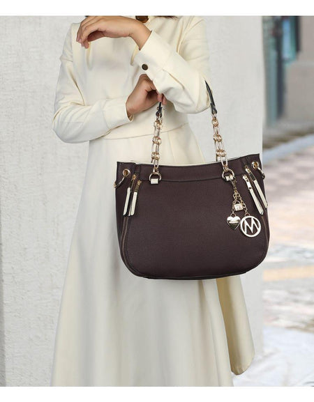 MKF Lina Vegan Leather Women Shoulder Bag with Wallet