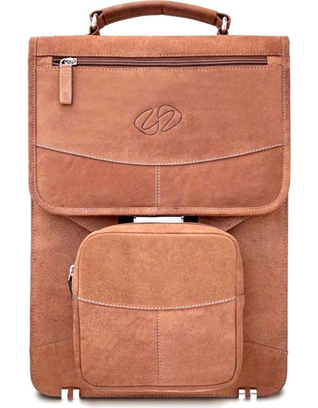MacCase Premium Leather Briefcase Backpack