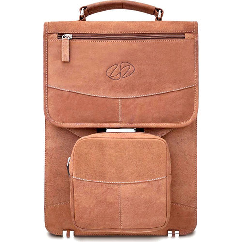 Load image into Gallery viewer, MacCase Premium Leather Briefcase Backpack
