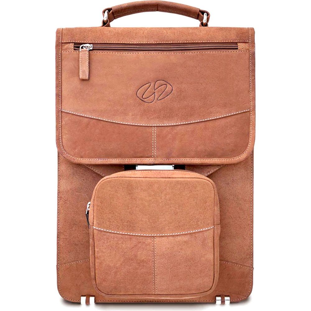 MacCase Premium Leather Briefcase Backpack