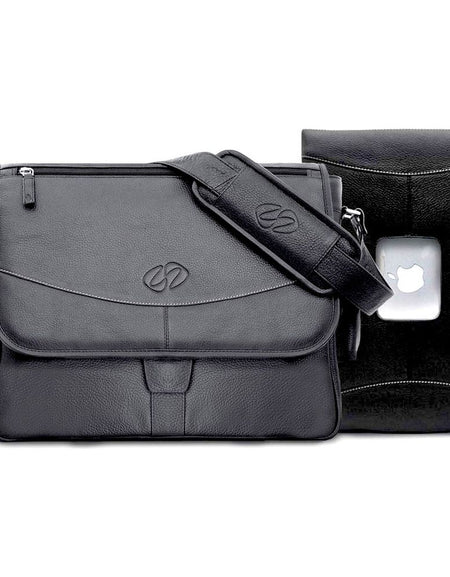 MacCase Preium Leather 14" MacBook Pro Messenger Bag
