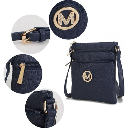 Load image into Gallery viewer, Lennit Embossed M Signature Crossbody Bag - A Touch of Luxury
