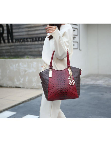 Kristal M Signature Tote Bag in Vegan Leather