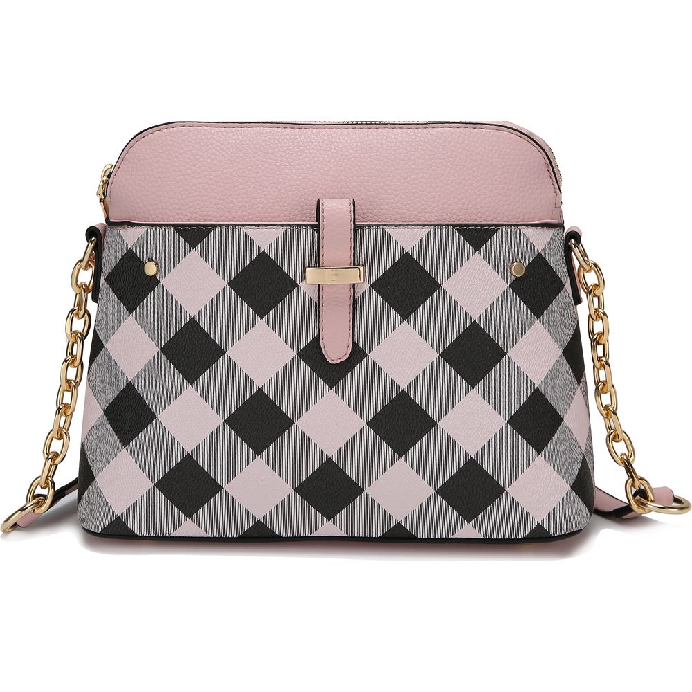 Suki Checkered Crossbody Handbag: Elevate Your Elegance