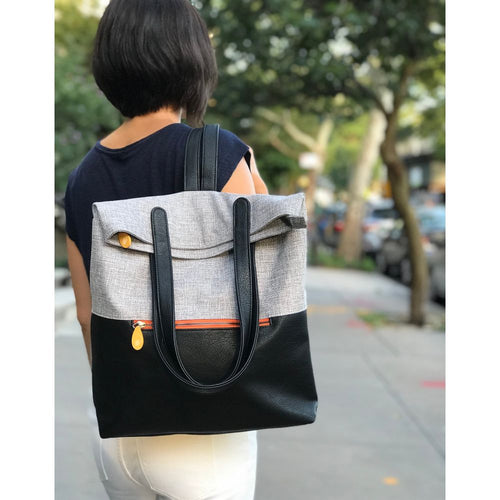 Load image into Gallery viewer, Greenpoint Backpack Purse - Slate/Maple
