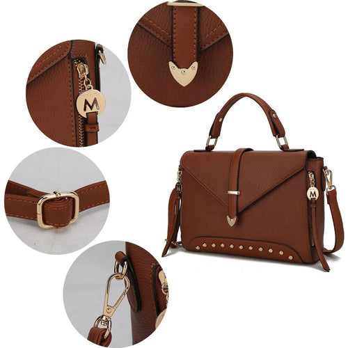 Load image into Gallery viewer, Angela Vegan Leather Women Satchel Bag
