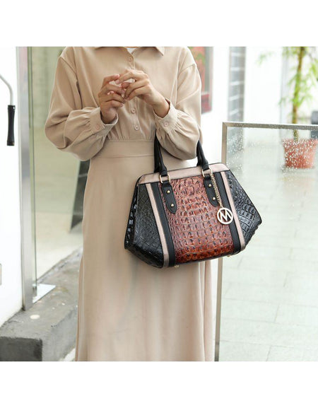 Daisy 2 PCS Croco Satchel bag & Wallet