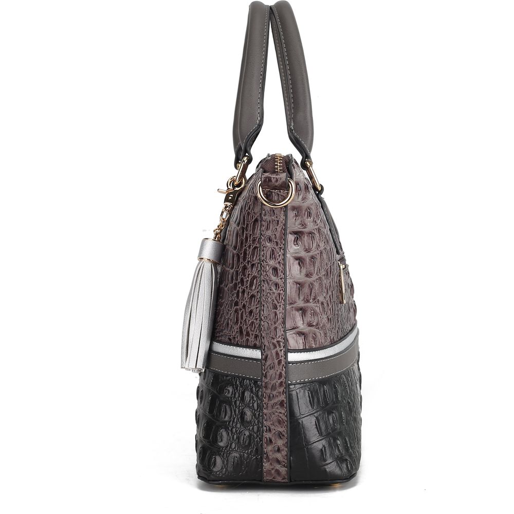 MKF Autumn Crocodile Skin Tote Handbag with Wallet: Elegance Redefined