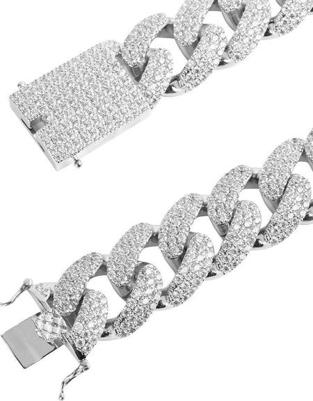 CAMEO 8MM 925 Silver Cuban Chain - Luxury Redefined