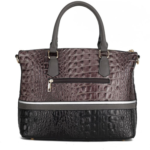 Load image into Gallery viewer, MKF Autumn Crocodile Skin Tote Handbag with Wallet: Elegance Redefined
